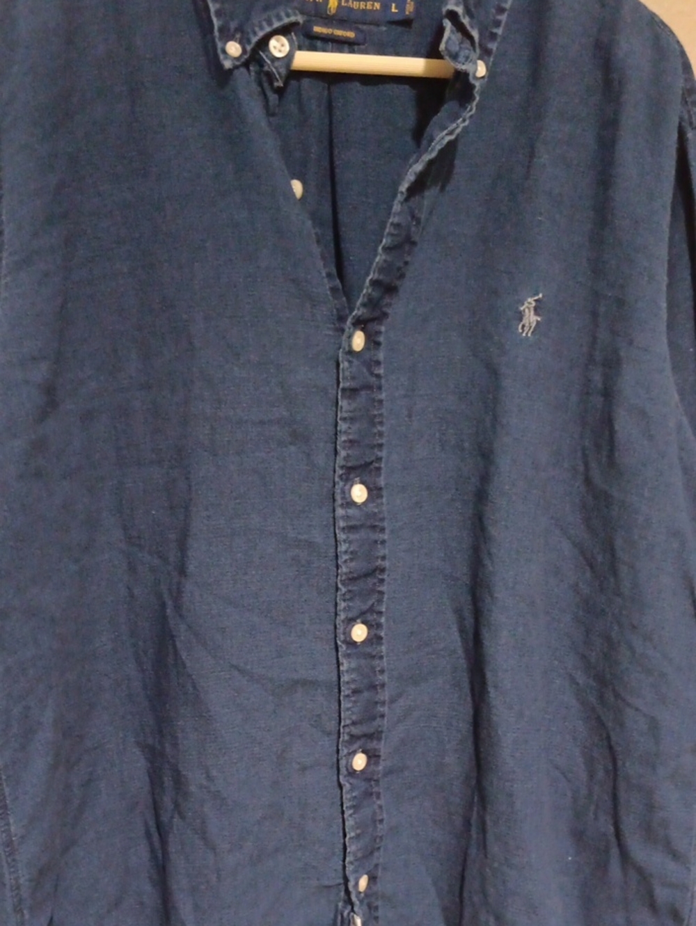 Ralph Lauren Mens Indigo Oxford 100% Cotton - Picture 4 of 8